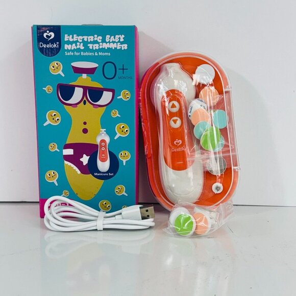 Deeloki Electric Baby Nail Trimmer 6-In-1 Set Safe For Babies & Moms 2-Pack - Picture 2 of 7